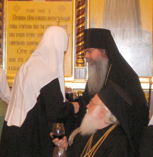 His Holiness, Patriarch Kirill and His Grace, Bishop Tikhon