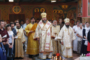Metropolitan Jonah welcomes Patriarchal Archbishop Justinian, Russian Ambassador, to St. Nicholas Cathedral