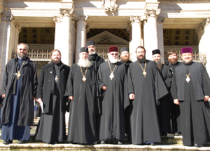 Archbishop Nathaniel, Bishop Ireneu meet with western European Romanian bishops