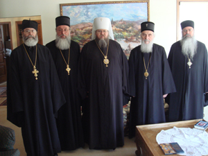 Serbian Patriarch Ireney meets with OCA hierarchs