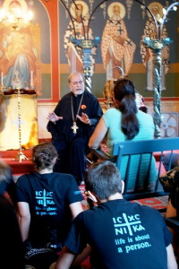 Participants in CrossRoad 2009 visit St. George Cathedral, Boston, MA