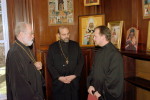 Ukrainian Archbishop visits Metropolitan Jonah at OCA Chancery