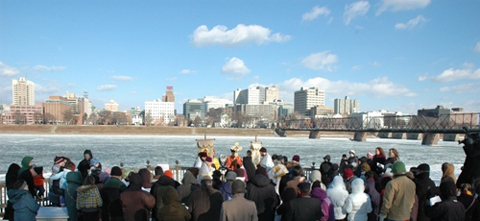 Bishop Tikhon presides at Pan-Orthodox blessing of the Susquehanna River